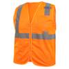 Black Stallion class 2 polyester hi-vis orange safety vest